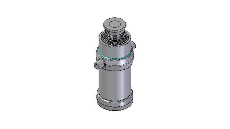 6055S -TELESCOPIC CYLINDER STANDARD/BALL 6 STAGES STROKE 2895 DIAMETER 215