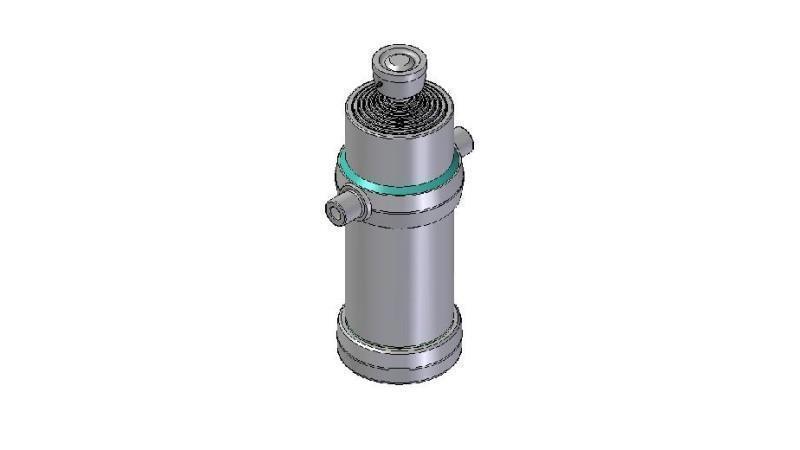 8008S - TELESCOPIC CYLINDER STANDARD/BALL 8 STAGES TRAVEL 3380 DIAMETER 190