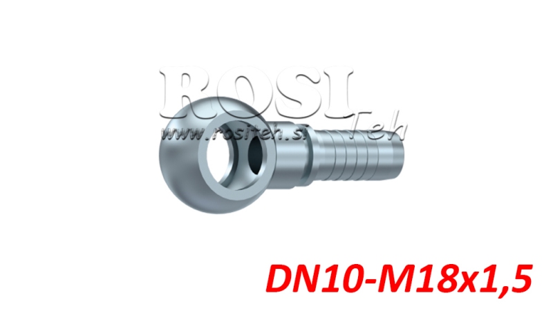 HYDRAULICZNE ŁĄCZE OCZKO DN10-M18X1,5