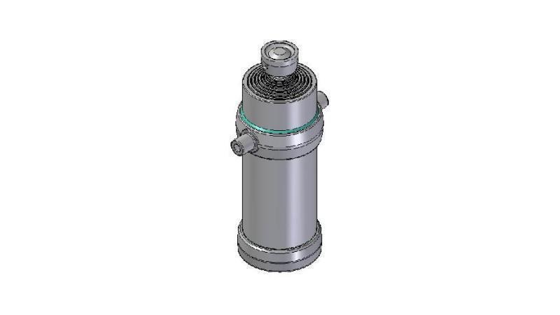 8025S -TELESCOPISK CYLINDER STANDARD/BOLL 8 STEG RESA 3330 DIAMETER 215