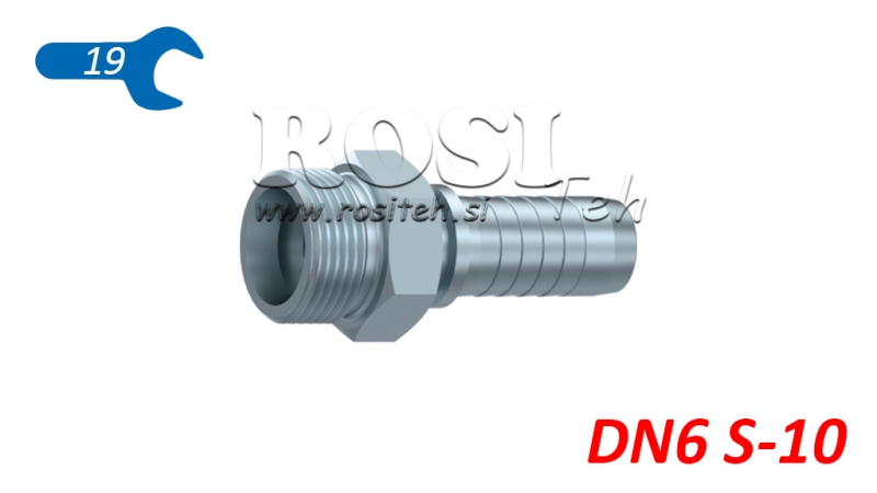 ХИДРАВЛИЧНА ВРЪЗКА CES 10 МЪЖКИ DN6-M18X1,5