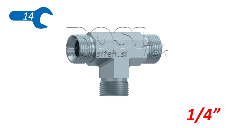 PIESE HIDRAULICĂ T BSP BĂRBAT-BĂRBAT 1/4