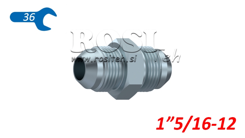 HYDRAULISK DUAL VALVE JIC74° 1”5/16-12 1”5/16-12