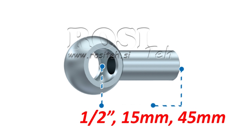 МЕТАЛЕН МАРКУЧ БАНДЖО 1/2 45mm