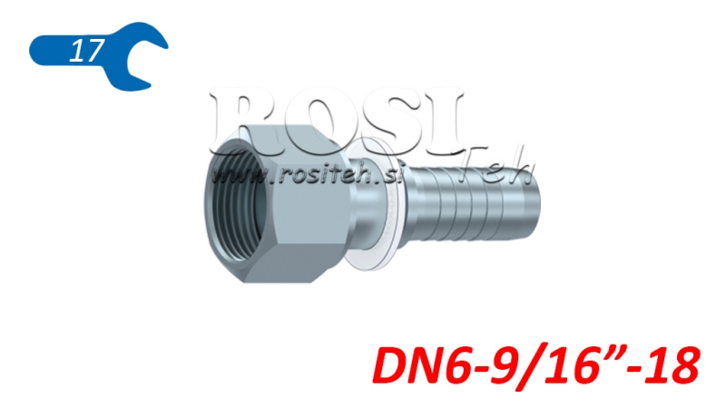 HYDRAULISK ANSLUTNING DKORFS HON DN6-9/16-18