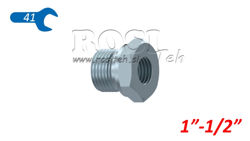 ХИДРАВЛИЧЕН АДАПТЕР МЪЖКИ-ЖЕНСКИ 1-1/2
