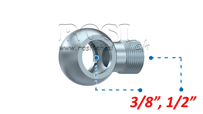 HIDRAVLIČNI PRIKLJUČEK OČESNI 3/8-1/2