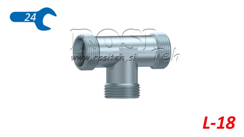 HYDRAULISCHE T-STUK L-18 MET MOER