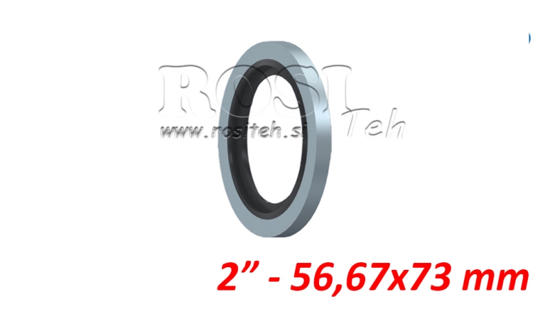 ПЕРКАТА С ГУМЕН УПЛЪТНЕНИЕ 2 - 56.67x73 мм
