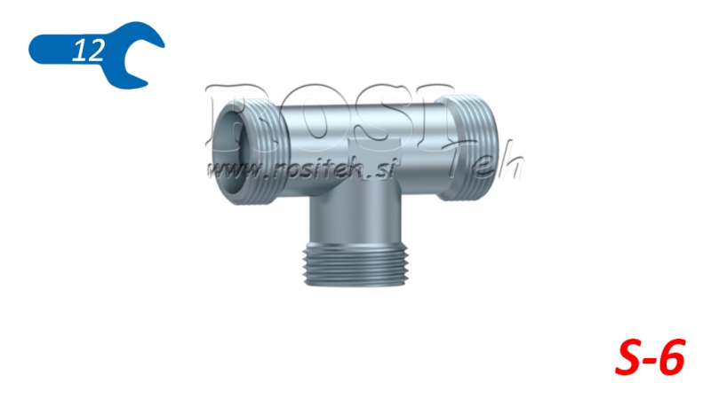ХИДРАВЛИЧЕН ТРОЙНИК S-6 МЪЖКИ M14X1,5