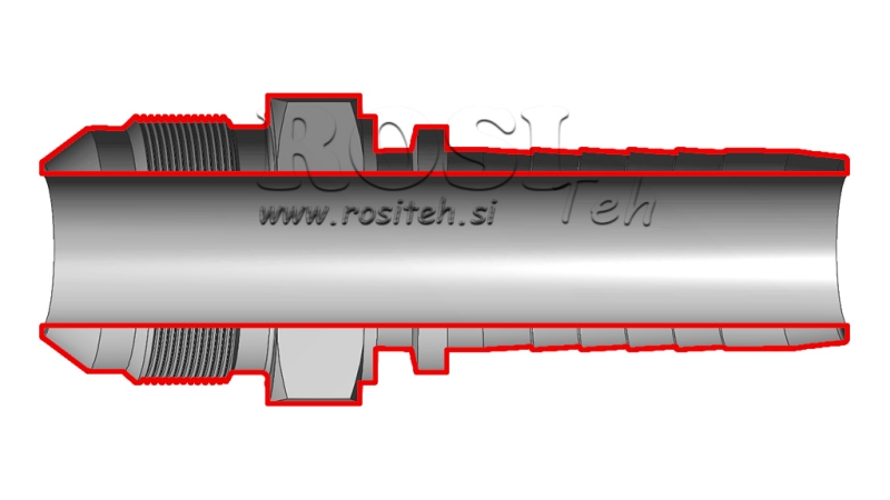 ХИДРАВЛИЧНА ВРЪЗКА AGJ JIC74° МЪЖКИ DN6-9/16”-18