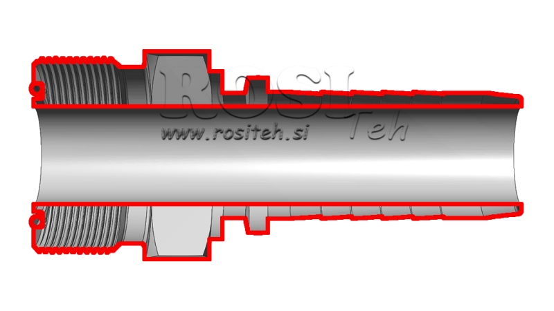 HYDRAULISK ANSLUTNING AGORFS HANE DN16-1 -14