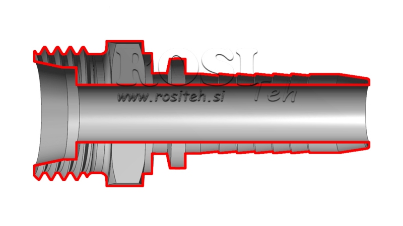 HÜDRAULILINE ÜHENDUS CES 16 MEESTE DN19-M24X1,5