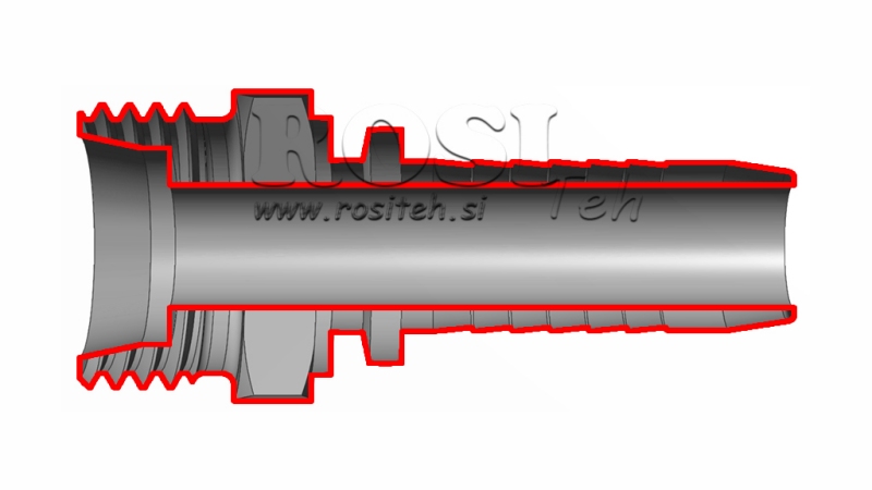 ХИДРАВЛИЧНА ВРЪЗКА CEL 35 L МЪЖКИ DN25-M45X2