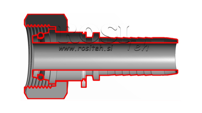 CONEXIUNE HIDRAULICĂ DKOL 18 FEMELĂ DN12-M26X1,5