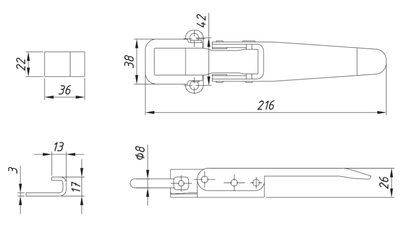 СТРАНИЧНО ЗАТВАРЯНЕ ТИП OCCHIO ECO