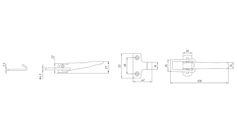 ЗАКОПЧАЛКА ЗА СТРАНИЧНИЯ ПАНЕЛ НА РЕМАРКЕТО, ТИП NAPA XL