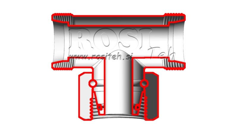 HIDRAVLIČNI T KOM L-8 Z VRTLJIVO MATICO CENTRALNO M14x1,5