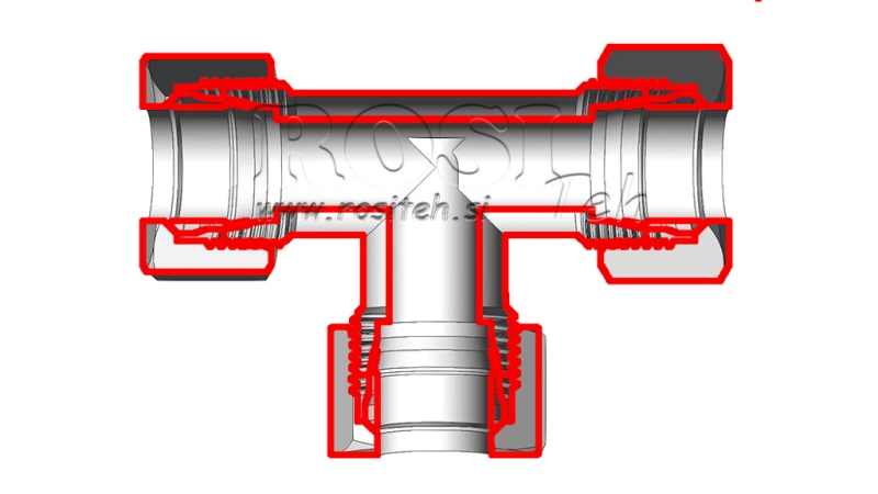 HYDRAULICKÁ T-SPOJKA L-15 S MATICOU