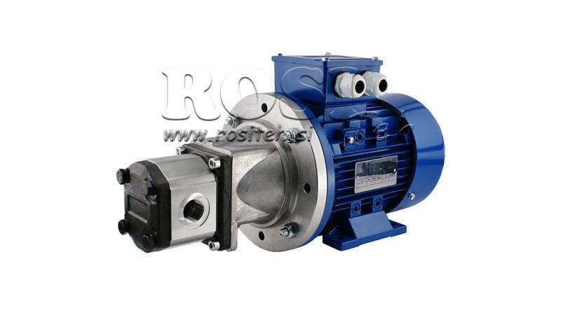 GRUP DE ASAMBLARE POMPĂ HIDRAULICĂ 2 16 ccm MOTOR ELECTRIC 3-fază - 5.5 KW (flux = 23 litri/min)