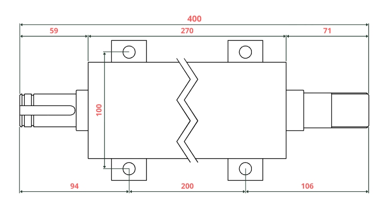 ΑΤΣΑΛΙΝΟΣ ΑΞΟΝΑΣ ΓΙΑ ΔΙΣΚΟΣ 400MM (ΑΡΙΣΤΕΡΟ ΣΠΕΙΡΩΜΑ)