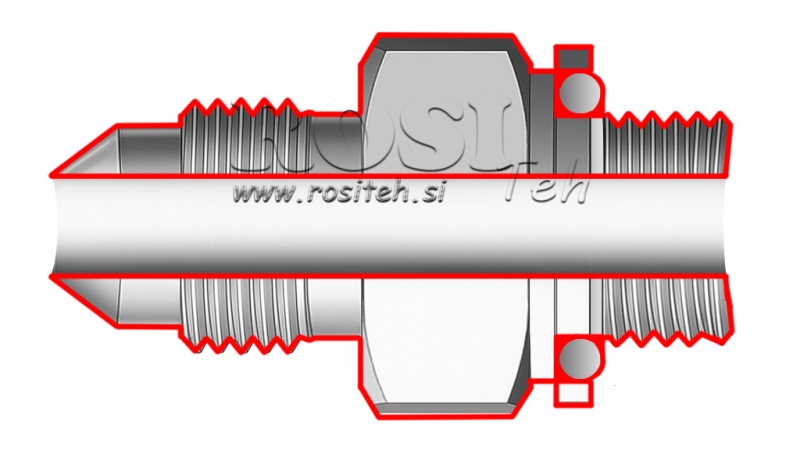 REDUCȚIE HIDRAULICĂ 3/4 JIC74°-1/2 GAS