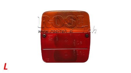 TYLNE LEWE ŚWIATŁO KWADRATOWE 3 POZYCJE