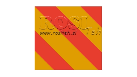 HLINÍKOVÁ VÝSTRAŽNÁ ZNAČKA dim.423x423mm