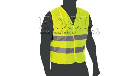 VYSOKO VIDITEĽNÁ REFLEXNÁ BUNDA oranžová/žltá