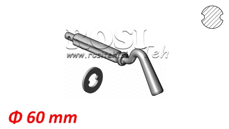 DVOJITÝ DRÁŽKOVÝ KLÍN PRO SKLÁPACÍ BOX BALL Φ 60