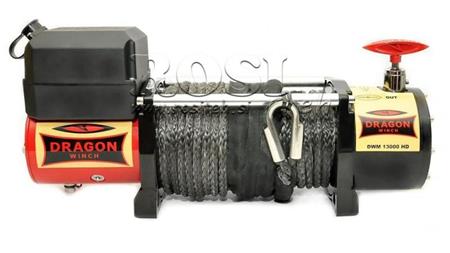 12 V ELEKTRILINE WINCH DWM 13000 HD - 5897 kg - SÜNTEETILINE KÖIS