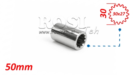 KARDANSKI NASTAVEK PUŠA 30x27 (16 zob) (50 mm)