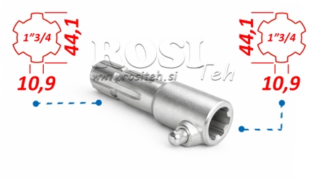 P.T.O. АДАПТЕР С ПИН от 1”3/4 до 1”3/4