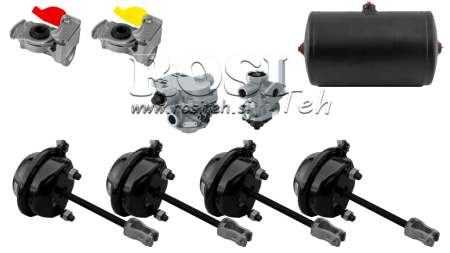 ΣΕΤ ΑΕΡΟΦΡΕΝΩΝ ΓΙΑ ΤΡΕΙΛΕΡ ΠΛΗΡΕΣ ΔΙΠΛΟΥ ΚΥΚΛΩΜΑΤΟΣ 4 ΕΔΑΦΩΝ