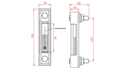 ΜΕΓΑΛΗ ΚΛΙΜΑΚΑ ΜΕΤΡΗΣΗΣ ΘΕΡΜΟΚΡΑΣΙΑΣ M12 - 127MM