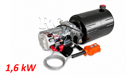 MINI AGGREGATO CILINDRICO 12V DC - 1,6kW = 2,1cc - 8 lit - montaggio unidirezionale (metallico)