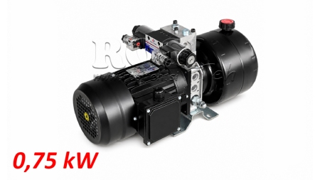 MINI HYDRAULICKÁ JEDNOTKA 380V AC (0.75 kW) - 3.7 cc - 5.2 lit/min - nádrž 4 lit