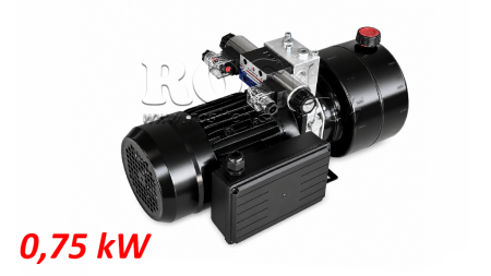 MINI HYDRAULISCH KRACHTPAKKET 230V AC (0.75 kW) - 3.7 cc - 5.2 lit/min - tank 4 lit