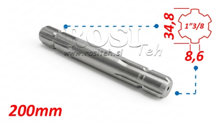 KARDANSKI NASTAVAK 13/8 OBOSTRANI L=200