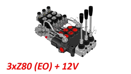 HIDRAVLIČNI VENTIL 3xZ80 - EO+12V