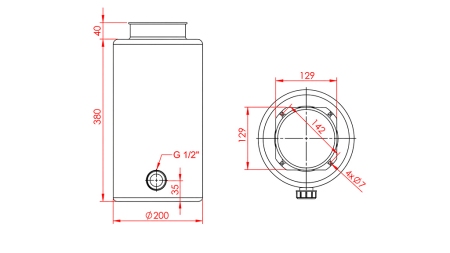 REZERVAR METALNI ROLL PP 12 LITRI HORZONTAL-VERTICAL