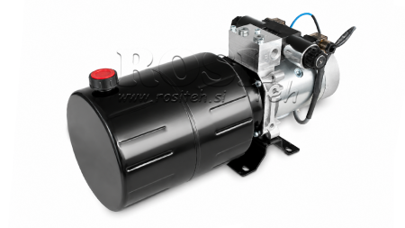 MINI AGGREGATO CILINDRICO 24V DC - 2,2kW = 2,1cc - 8 lit - montaggio a due vie (metallico)