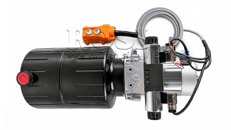 MINI AGGREGATO CILINDRICO 24V DC - 2,2kW = 2,1cc - 8 lit - montaggio a due vie (metallico)
