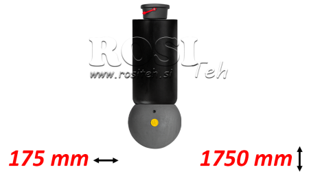 TELESKOOPSILINDER - MEILLER KIPPER 5 LAIENEMIST 175MM - 15 TONNINE LÖÖK 1750MM