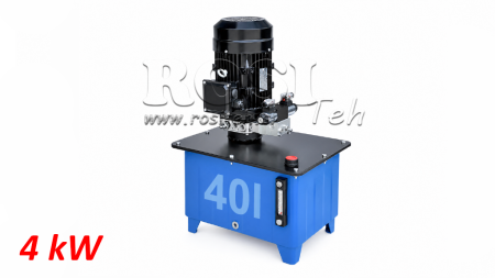 MINI HYDRAULIK POWER-PACK 380V AC (4 kW) - 8 cc - 12 lit/min - tank 40 lit
