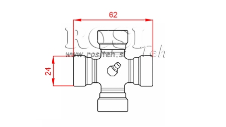 KRIŽ F-24,00X62,00 ZA ECO KARDAN 790mm 35-60HP STANDARD