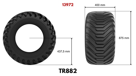 400/60-15,5 ГУМА TR882 (16 PR) С ДЖАНТА 13,00 x 15,5
