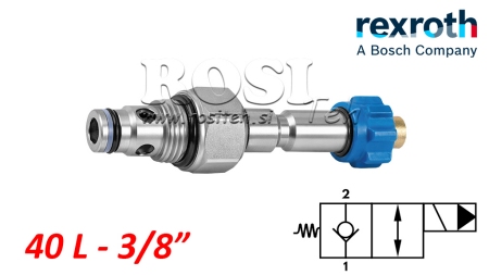 ХИД. ЗАТВОРЕН ЕЛЕКТРОМАГНИТЕН КОНТРОЛЕР ЗА 2-ПЪТЕН ВЕНТИЛ REXROTH 3/8 40-ЛИТРА