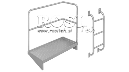 PLATFORMA Z PORĘCZĄ + DRABINA