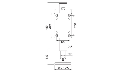 HYDRAULISK BEN BIDIREKTIONELL 365mm - 5.000kg